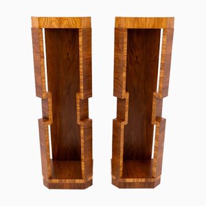 Mid-20th Century Art Deco Säulen, Polen, 1940er, 2er Set