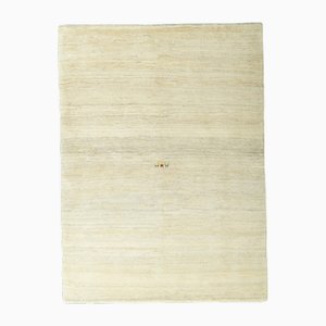 Minimalist Hand-Knotted Gabbeh Loribaft Rug in Wool