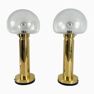 Space Age Pilz Lampen von Doria Leuchten, Deutschland, 1970er, 2er Set