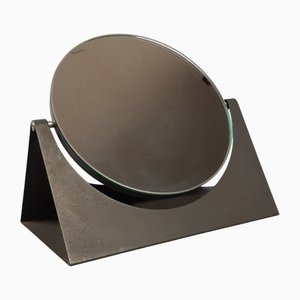 Modern Tilting Table Mirror in Metal and Wood, 1970s