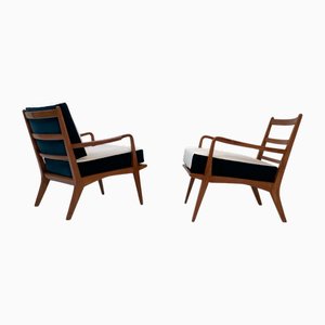 Armchairs by Carlo de Carli, 1950s, Set of 2