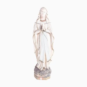 Figure of Our Lady of Lourdes in Ceramic, 1890