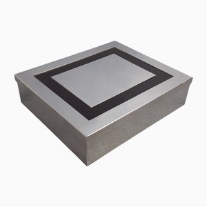 Mid-Century Schmuckkästchen aus Chrom, Metall & Glas von Giacomo Sinopoli für Liwans, 1970er
