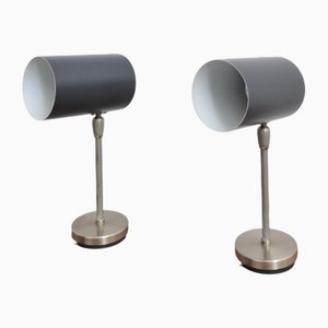 Schwarze Wandlampen von Kaiser Idell / Kaiser Leuchten, 1960er, 2er Set