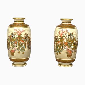 Antike Meji Vasen, Japan, 19. Jh., 2er Set