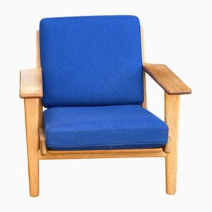 Mid-Century Danish Model 290 Lounge Chair in Oak by Hans J. Wegner for Getama, 1960s
