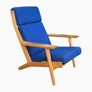 Mid-Century Danish Model 290A Lounge Chair in Oak by Hans J. Wegner for Getama, 1960s