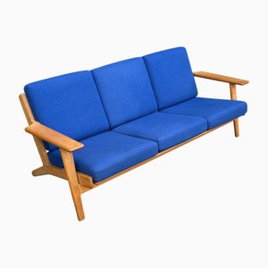 Mid-Century Danish Model 290 Lounge Sofa in Oak by Hans J. Wegner for Getama, 1960s
