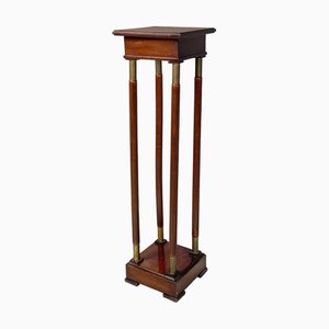 Guéridon Empire en Bois et Laiton, Italie, 1800s