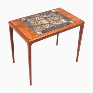 Side Table with Ceramics, Denmark, 1960s