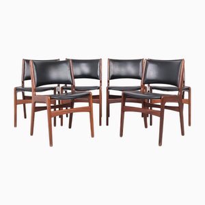 Model 86 Dining Chairs in Teak attributed to Erik Buch, 1960s, Set of 6