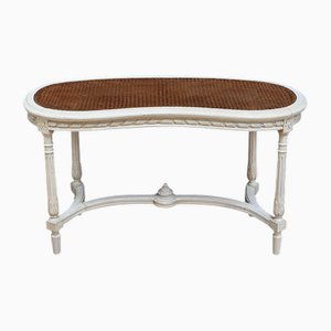 Banc de Piano Style Louis XVI en Bois Peint, Fin du 19ème Siècle