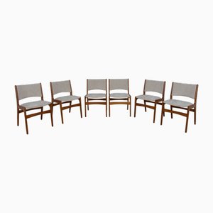 Sedie da pranzo Mid-Century di Johannes Andersen, Danimarca, anni '60, set di 6