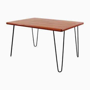 Mesa de comedor Mid-Century de teca, años 60