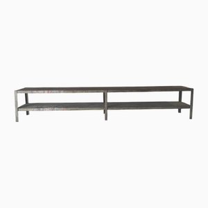 Vintage Industrial Steel Workbench