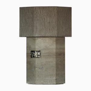 Octavia Travertine Lamp by Arch Plus Ultra