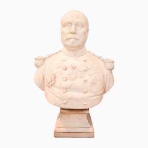 D. Trentacoste, Große Büste des Generals, 1873, Carrara Marmor