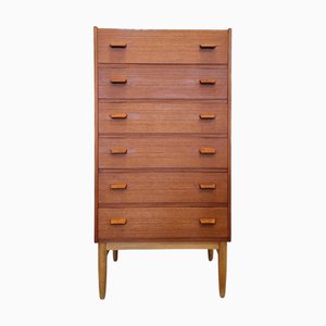 Commode à 6 Tiroirs en Teck par Poul M. Volther, 1960s