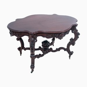 Rokoko Tisch aus Mahagoni, Frankreich, 1870er