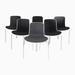 PK8 Dining Chairs with Kvadrat Upholstery by Poul Kjærholm for Fritz Hansen, 2008, Set of 6