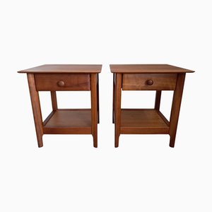 Mid-Century Nachttische aus Kirschholz von Heals, 1960er, 2er Set