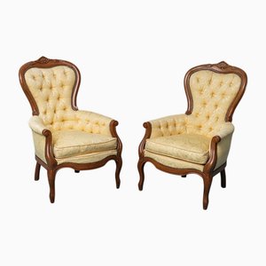 Poltrone in stile Luigi Filippo, inizio XX secolo, set di 2