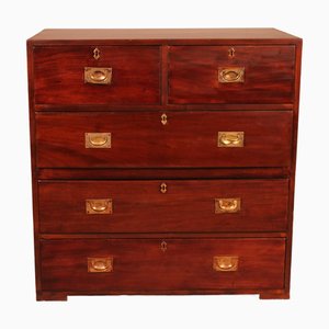 Marine Kommode aus Mahagoni, 19. Jh.