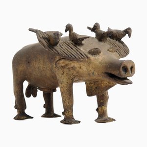 Bronze Memorial Statue of the Fon People, Benin, 1950s