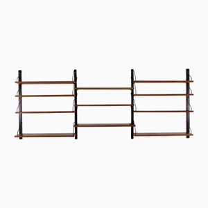 Mensole modulari di Poul Cadovius, Danimarca, anni '50, set di 11