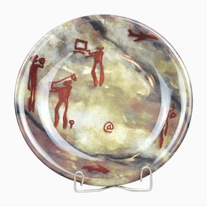 Plate from Millennium to Millennium On the Signs of the Times, Porcelain from Rörstrand, 2000