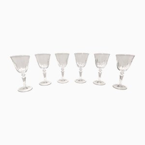 Postmoderne Baccarat Champagnergläser, Frankreich, 1960er, 6 . Set