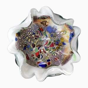 Vintage Murano Glass Ashtray or Trinket Bowl attributed to Dino Martens for Avem, 1950s