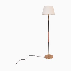Floor Lamp with Double Tapered Stem, Denmark, 1960s