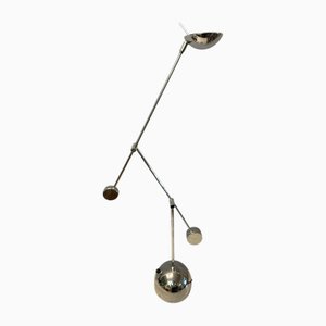Lampe de Bureau à Contrepoids Minimaliste en Chrome de Sölken Leuchten, 1970s