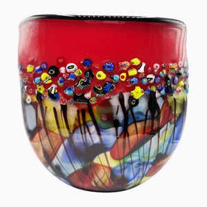 Murano Murrina Vase, 1980er