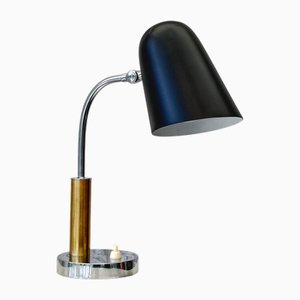 Lampada da tavolo moderna modello 503 in ottone e acciaio di Boréns, Svezia, anni '40