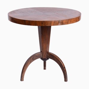 Art Deco Small Table in Oak, Revived Polish, France, 1920s