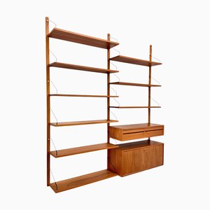Système d'Étagères Royal Mid-Century en Teck par Poul Cadovius pour Cado, Danemark, 1960s, Set de 14