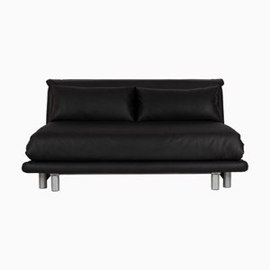 Canapé 3 Places Multy Fabric en Cuir Vegan Noir de Ligne Roset