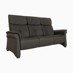 Varia 3-Seater Sofa in Gray Leather from Mondo