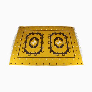 Grand Tapis Kilim en Laine, Tchécoslovaquie, 1950s