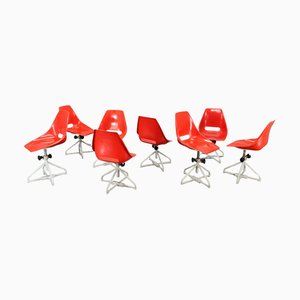 Fiberglas Stühle von Miroslav Navratil für Vertex, Tschechoslowakei, 1960er, 8er Set