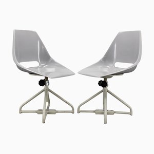 Set of Fiberglass Chairs by Miroslav Navratil for Vertex, Czechoslovakia, 1960s