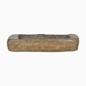 Auge Antique en Bois Massif Sculpté à la Main