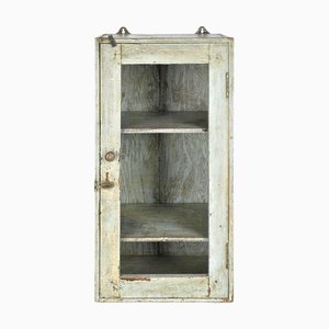 Wall Display Case in Weathered Wood