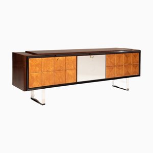 Art Deco Bar Cabinet in Elm Burl, 1940s