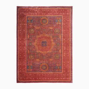 Middle Eastern Hand-Knotted Mamluk Rug