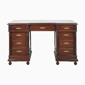 Carved Mahogany Desk, 1890s