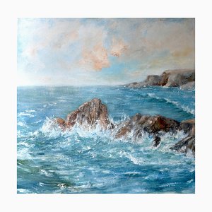 Penny Rumble, Far West Atlantic Seas, 2025, óleo sobre lienzo