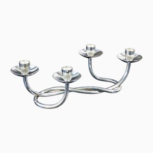Four-Light Candelabra in 800 Silver